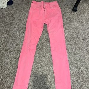 American eagle hot pink jeans